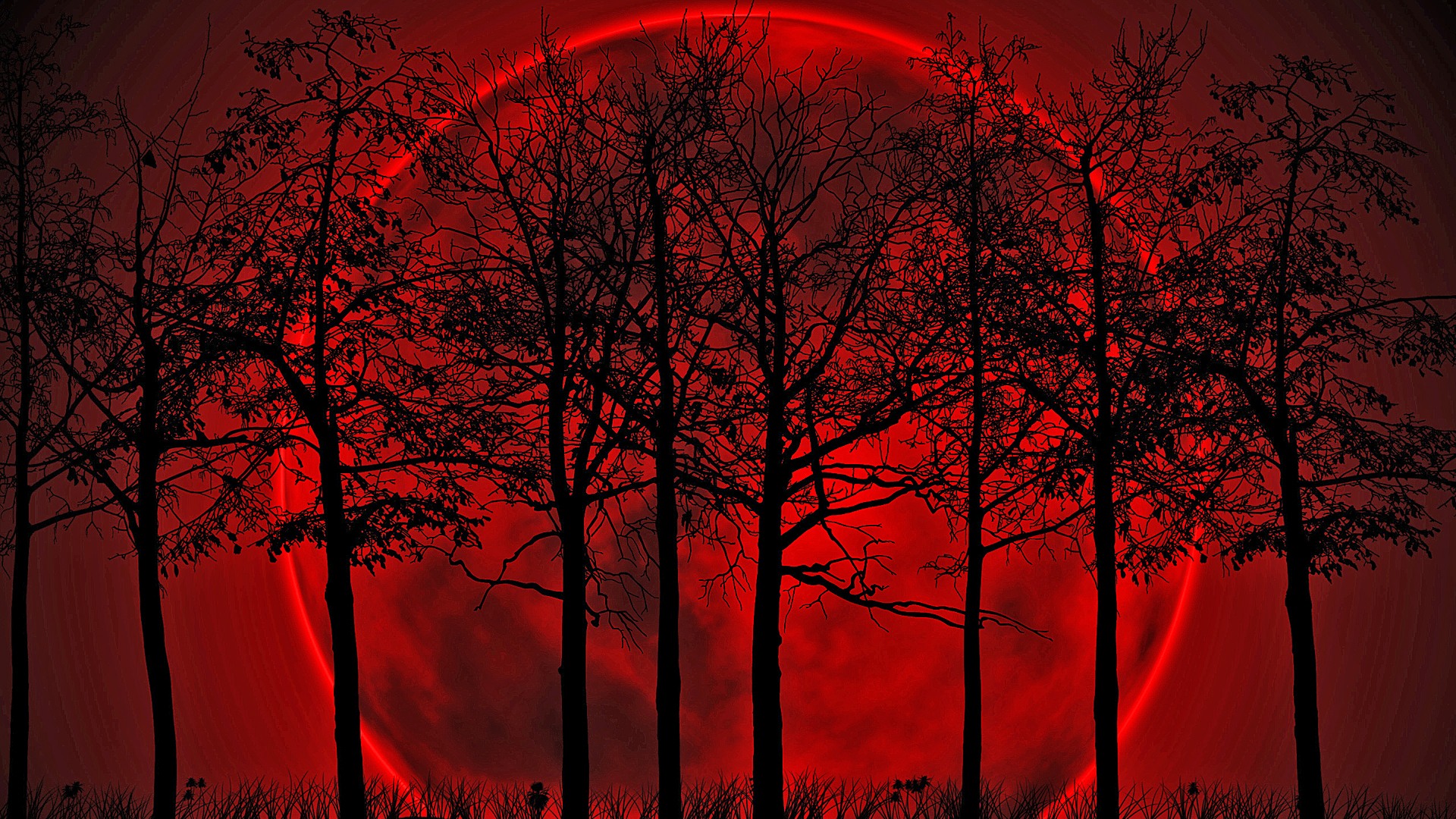 2021 calendar - blood moon
